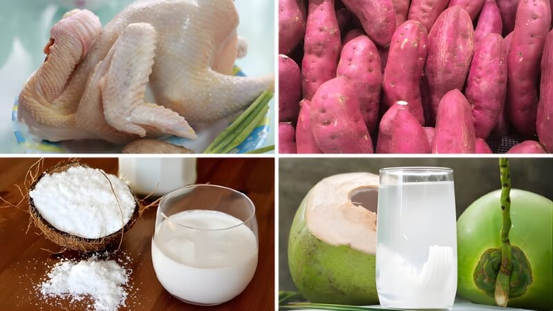 Nguyên liệu làm cà ri gà