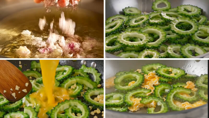 Xào khổ qua và trứng