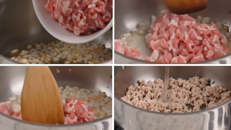 Xào thịt và nấu nước dùng