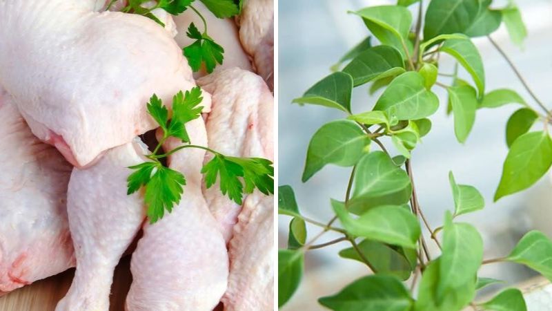 Nguyên liệu làm món canh gà lá giang