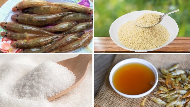 Nguyên liệu làm cá bống kho tiêu