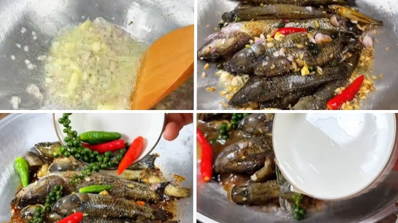 Chế biến cá bống kho tiêu
