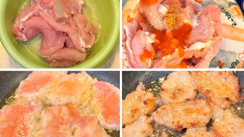 Làm thịt cốt lết chiên