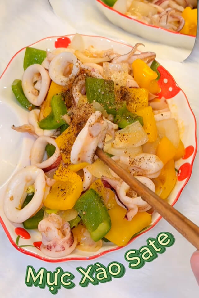 3 cách làm mực xào sa tế cay ngon, hấp dẫn, hết nồi cơm đơn giản