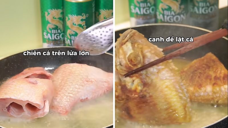 Chiên cá diêu hồng