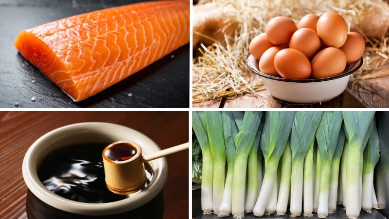 Nguyên liệu làm cá hồi ngâm tương