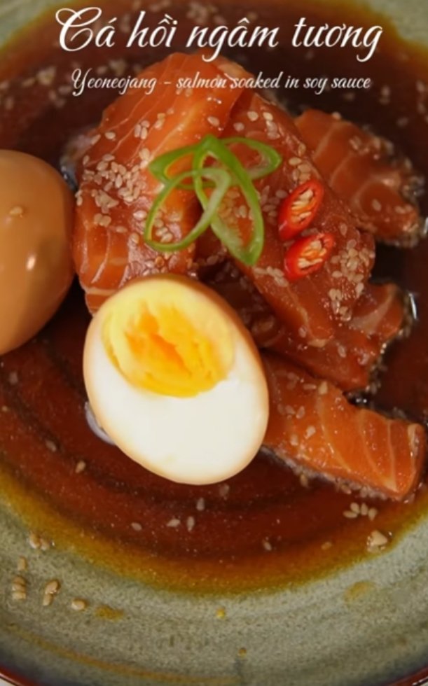 Hướng dẫn làm cá hồi ngâm tương chuẩn vị Hàn, đậm thơm, béo ngậy