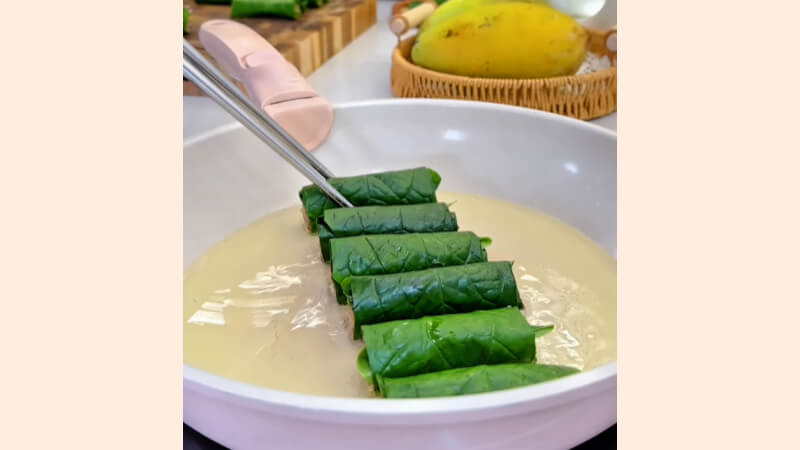 Thành phẩm món chả ‌thịt‌ ‌lá‌ ‌lốt‌