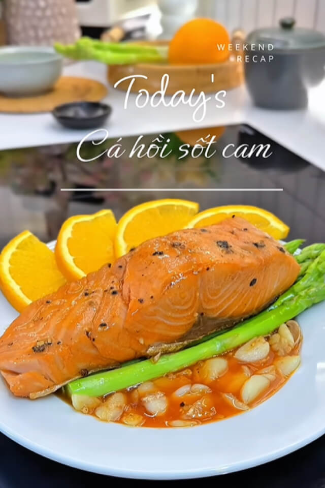 3 cách làm món cá hồi sốt cam, thịt cá mềm ngọt vị thơm ngon