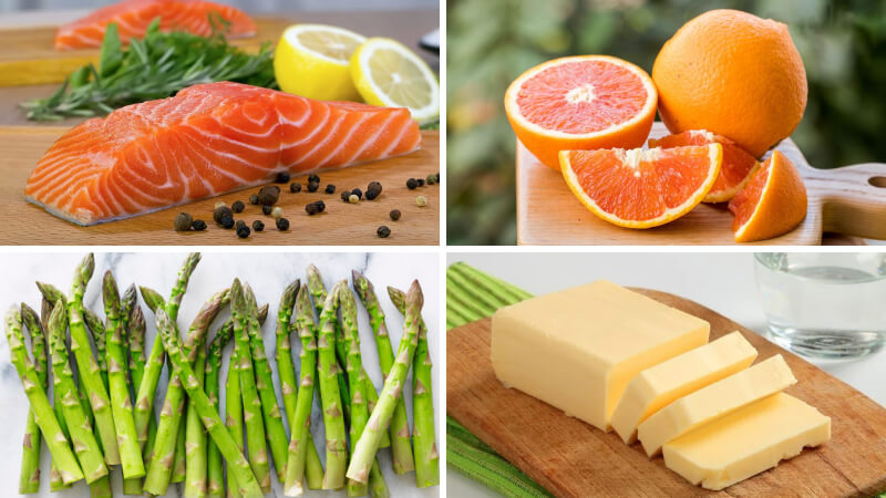 Nguyên liệu làm món cá hồi sốt cam