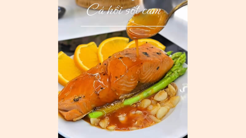 Cá hồi sốt cam