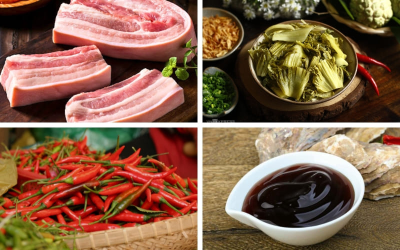 Bạn chuẩn bị đầy đủ nguyên liệu tươi ngon, chuẩn vị