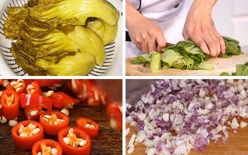 Bạn sơ chế nguyên liệu sạch, sẵn sàng chế biến