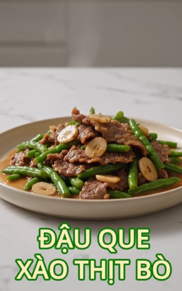 Hướng dẫn 2 cách làm bò xào đậu que giòn ngon, xanh mướt