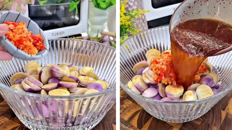 Trộn cà pháo muối xổi