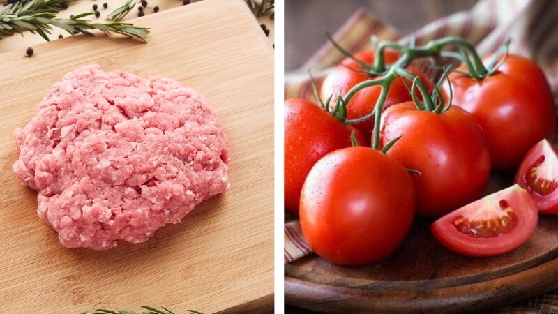 Nguyên liệu làm Thịt viên sốt cà