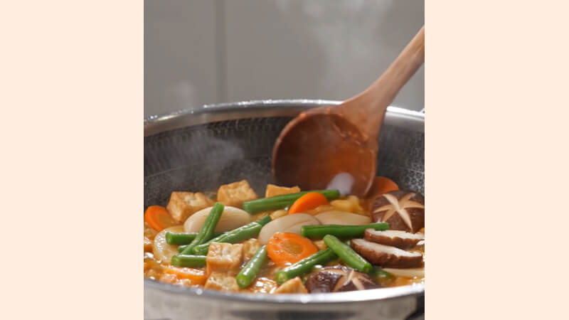 Thành phẩm món rau củ xào chay