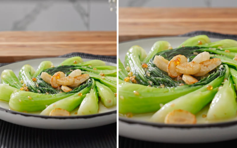 Cải thìa xào tỏi