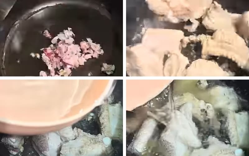 Sườn xào săn giúp tăng hương vị đậm đà hơn.