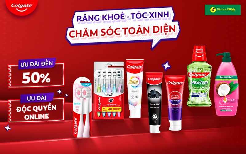 Chăm sóc cơ thể toàn diện cùng Colgate - Palmolive: Ưu đãi đến hơn 50%