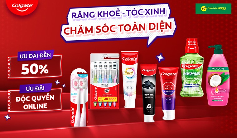 Chăm sóc cơ thể toàn diện cùng Colgate - Palmolive: Ưu đãi đến hơn 50%