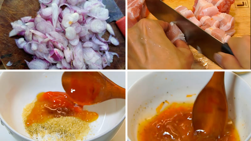 Bước 1: Sơ chế nguyên liệu