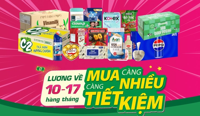 Đại tiệc Ngày Lương Về - MUA CÀNG NHIỀU - GIÁ CÀNG TIẾT KIỆM độc quyền Online