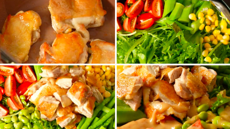 Bước 2: Làm salad gà giòn sốt mayonnaise Bước 2: Làm salad gà giòn sốt mayonnaise