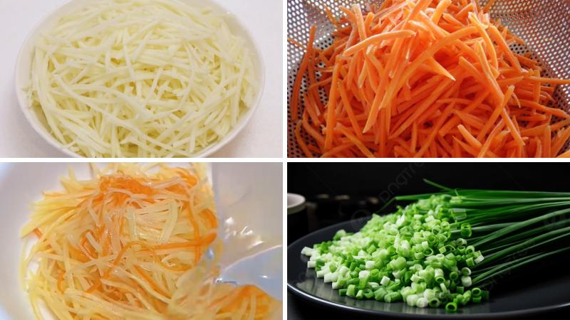 Sơ chế các nguyên liệu Sơ chế các nguyên liệu