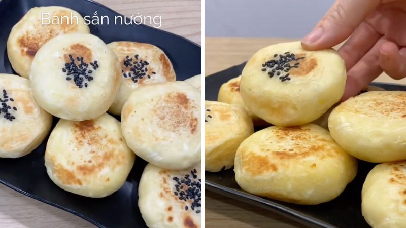 Thưởng thức bánh sắn nướng Thưởng thức bánh sắn nướng