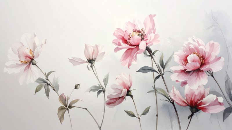 Hoa mẫu đơn hồng (tình yêu) 5
