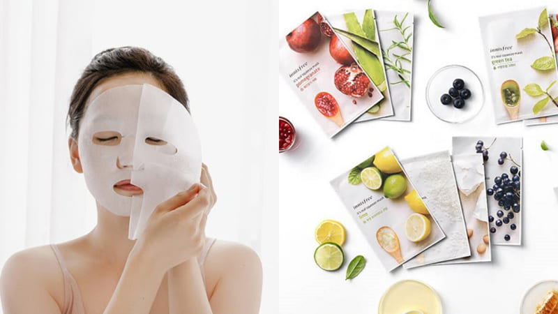 Sử dụng mặt nạ dưỡng ẩm