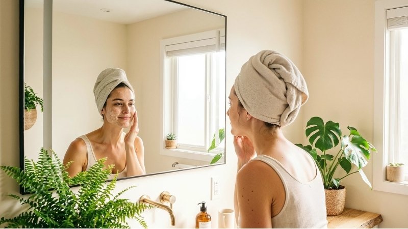 Routine buổi sáng cho da mụn