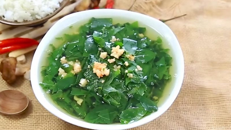 Canh rau thanh mát