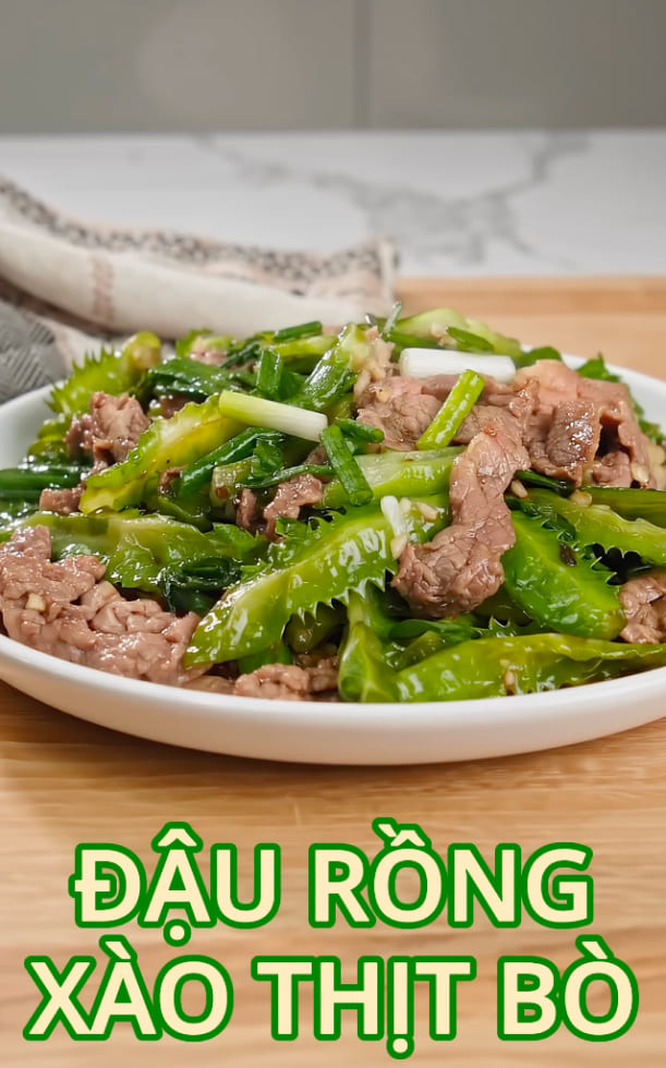 Thử ngay công thức đậu rồng xào thịt bò đơn giản, đưa cơm đậm đà