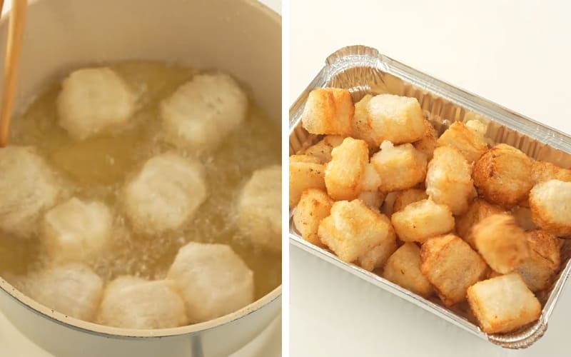 Bạn chiên bánh tráng vàng giòn, không bị cháy