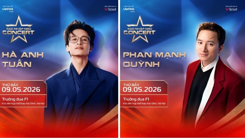 Concert Sao Nhập Ngũ 2026 có sự góp mặt của Hà Anh Tuấn và Phan Mạnh Quỳnh
