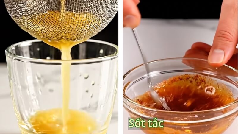 Pha nước sốt tắc