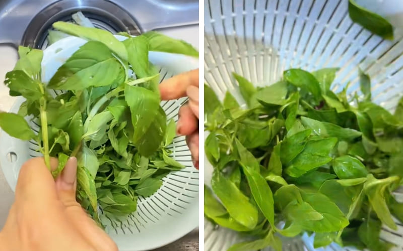 Các nguyên liệu khác được chuẩn bị kỹ để tăng hương vị món ăn.