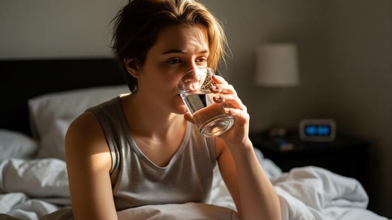 Uống nước ngay sau khi thức dậy