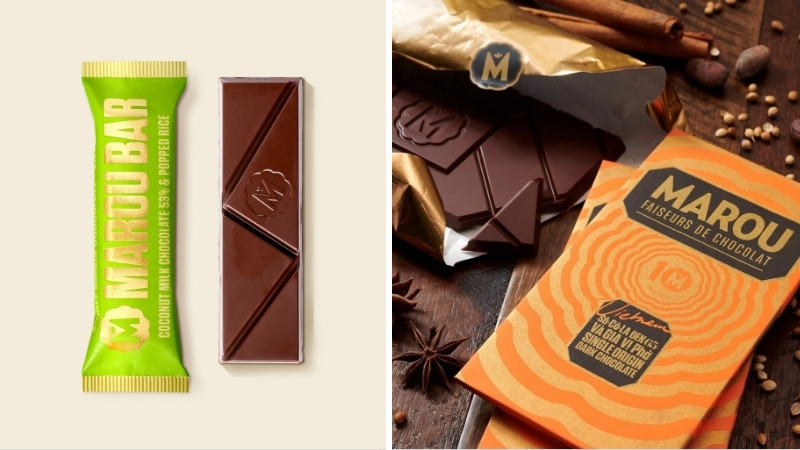 Socola đen Marou nổi bật với vị đắng thanh, ít đường và giàu chất chống oxy hóa từ cacao