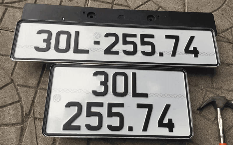 Các loại biển đăng ký xe phổ biến