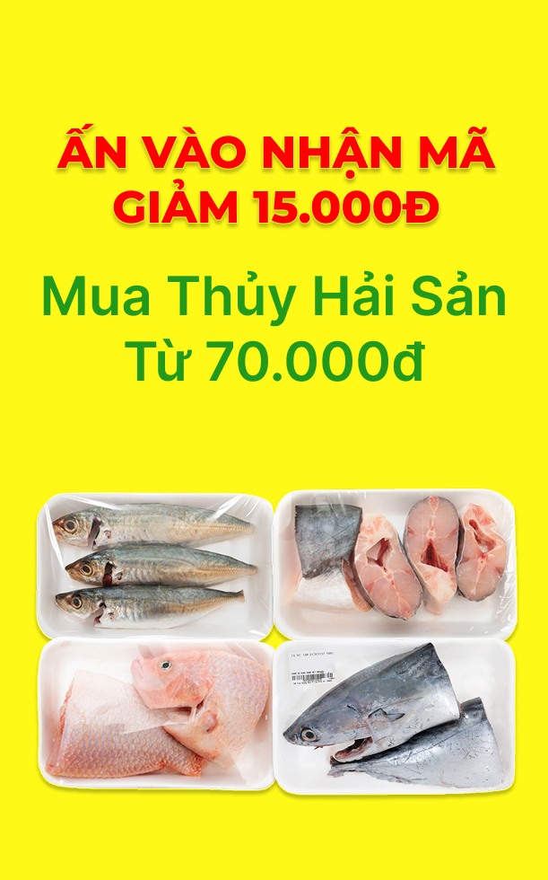 Đổi vị với thủy hải sản tươi rói, chạm banner nhận ngay 15K