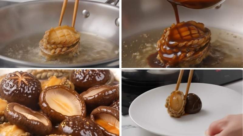 Làm bào ngư sốt dầu hào