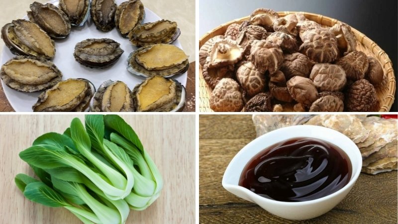 Nguyên liệu làm bào ngư sốt dầu hào