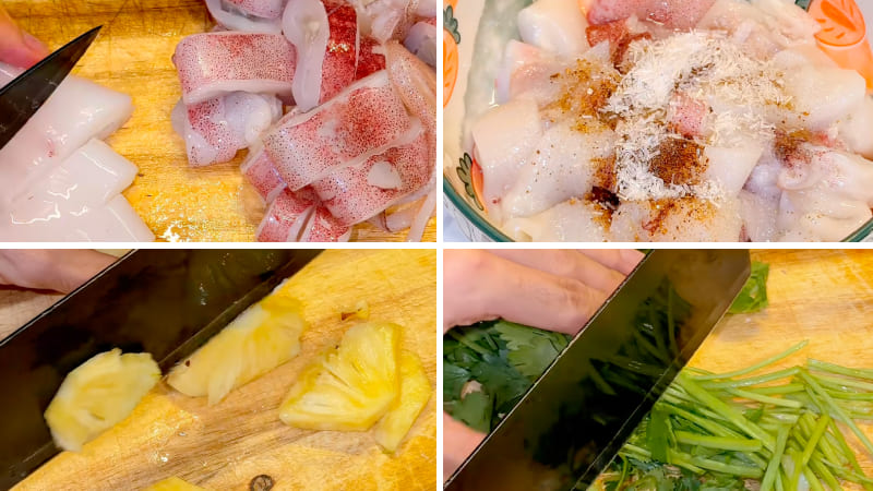 Bước 1: Sơ chế nguyên liệu