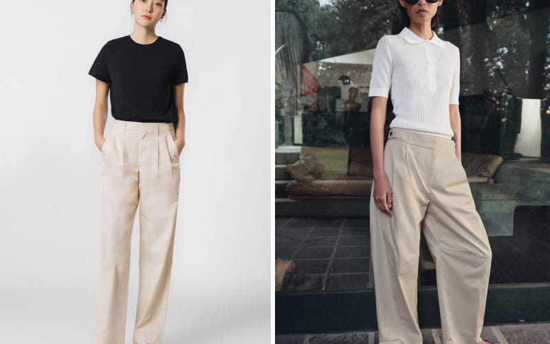 Phối quần Chinos màu be cho quý ông công sở