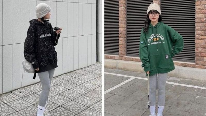 Phối đồ với quần legging dài theo từng dáng người