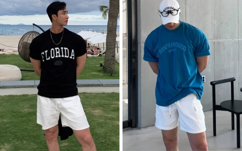 Outfit này mang lại vẻ ngoài đơn giản, trẻ trung