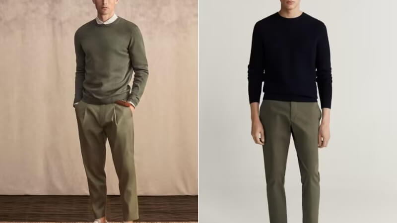 Nguyên tắc phối đồ với áo len nam